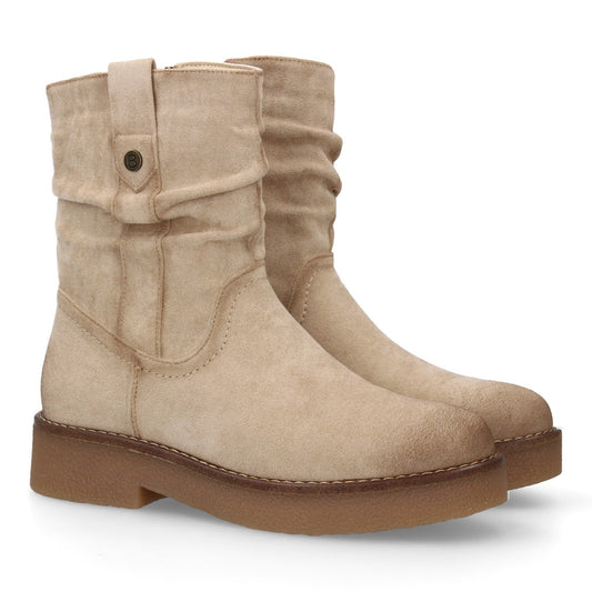 Botines planos para Mujer  ´cómodos y elegantes  Diseño moderno con caña arrugad