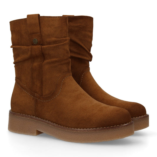 Botines planos para Mujer  ´cómodos y elegantes  Diseño moderno con caña arrugad