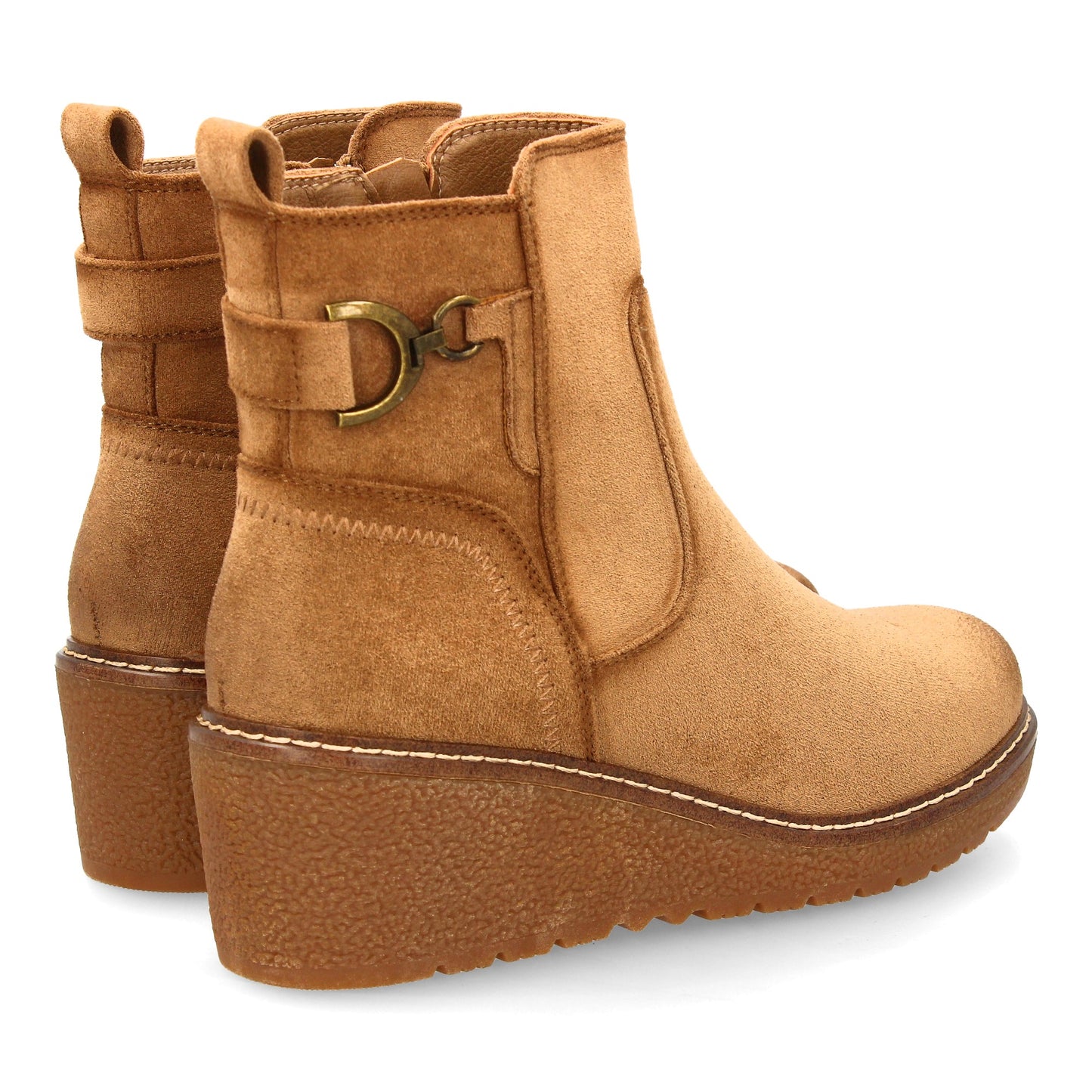 Botín para mujer con cuña cómoda para usar en el día a día. diseño de adorn