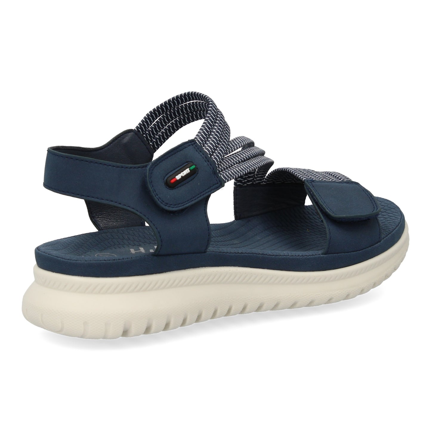 Sandalia plana de mujer diseño moderno y ligero con doble ci