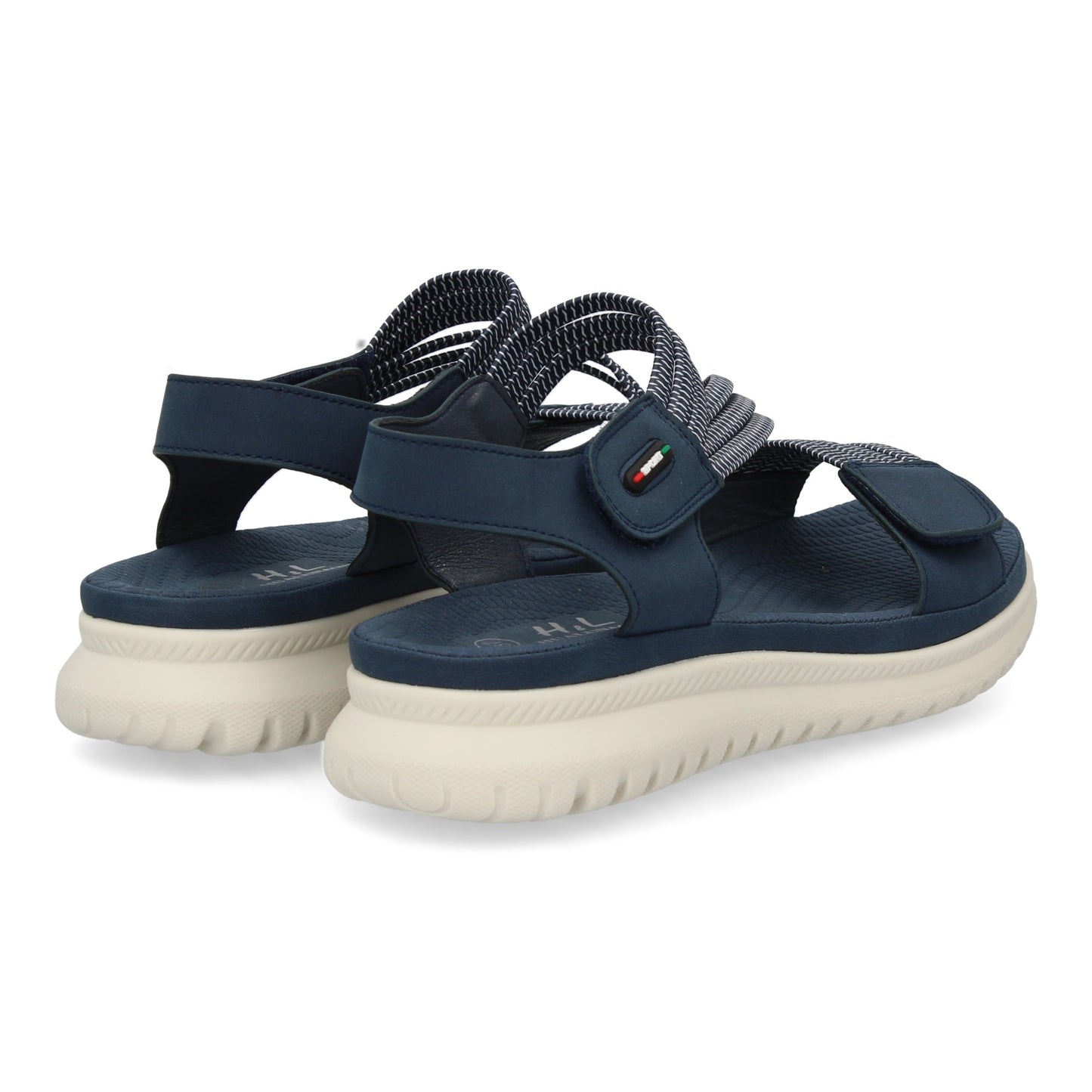 Sandalia plana de mujer diseño moderno y ligero con doble ci