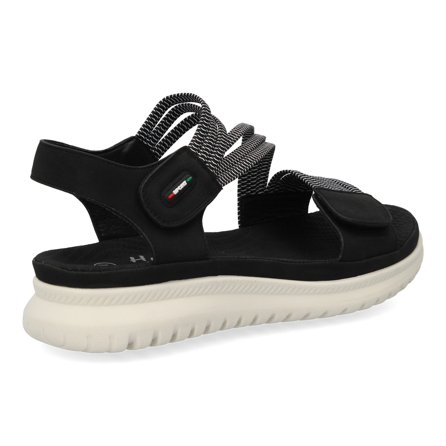 Sandalia plana de mujer diseño moderno y ligero con doble ci