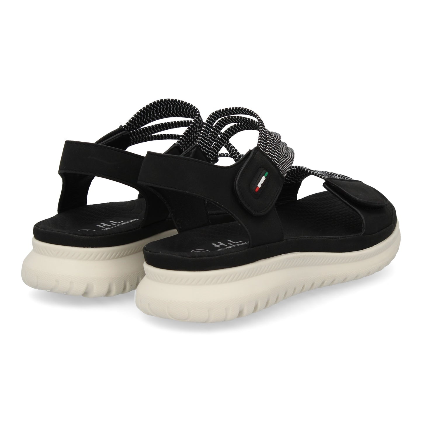 Sandalia plana de mujer diseño moderno y ligero con doble ci