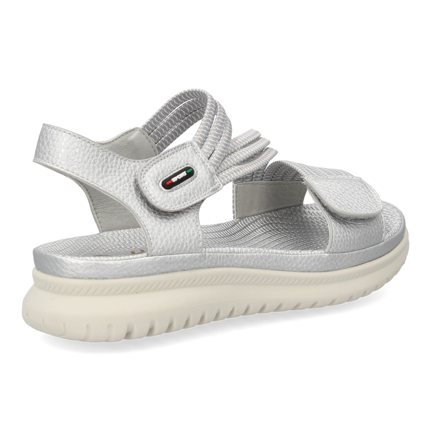 Sandalia plana de mujer diseño moderno y ligero con doble ci