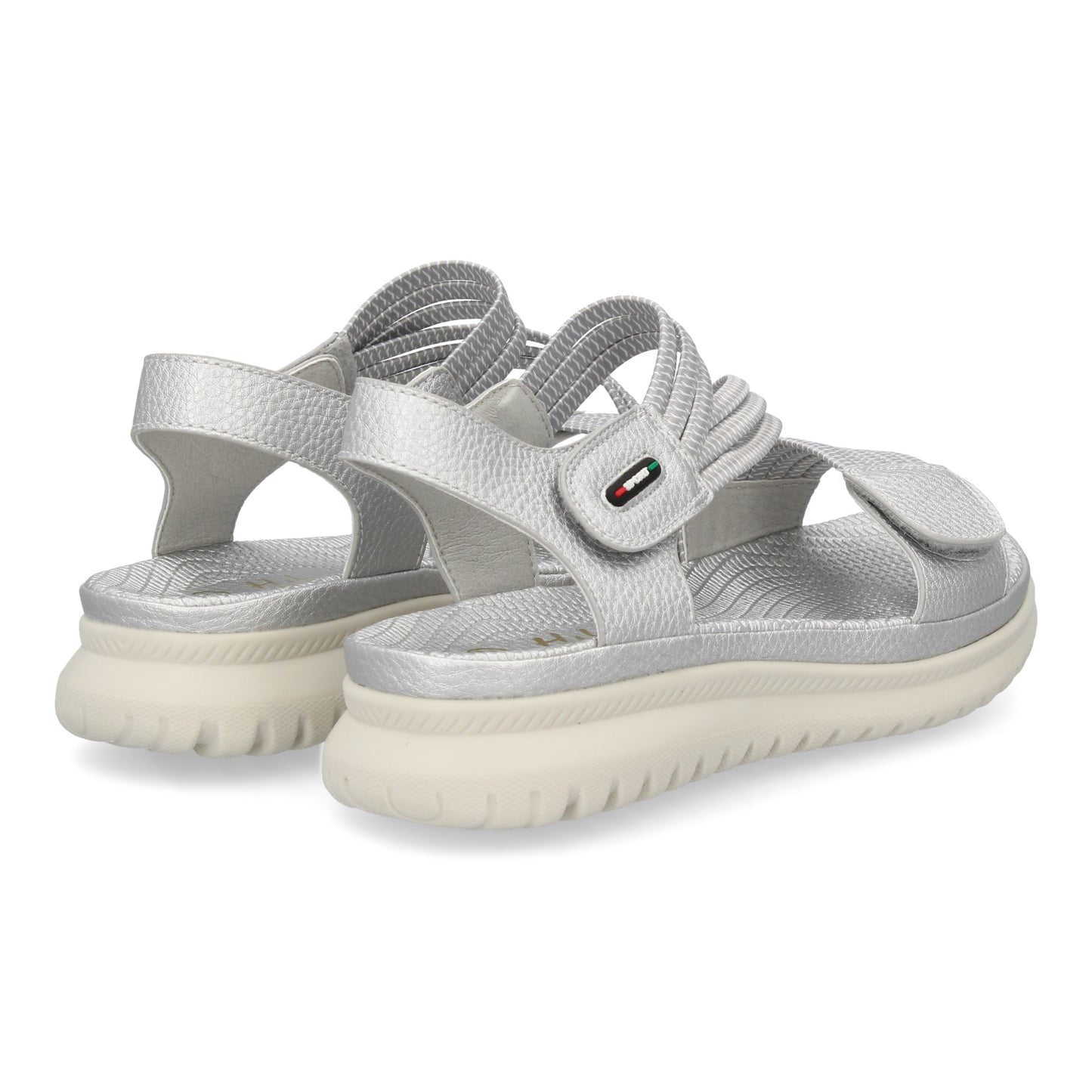 Sandalia plana de mujer diseño moderno y ligero con doble ci