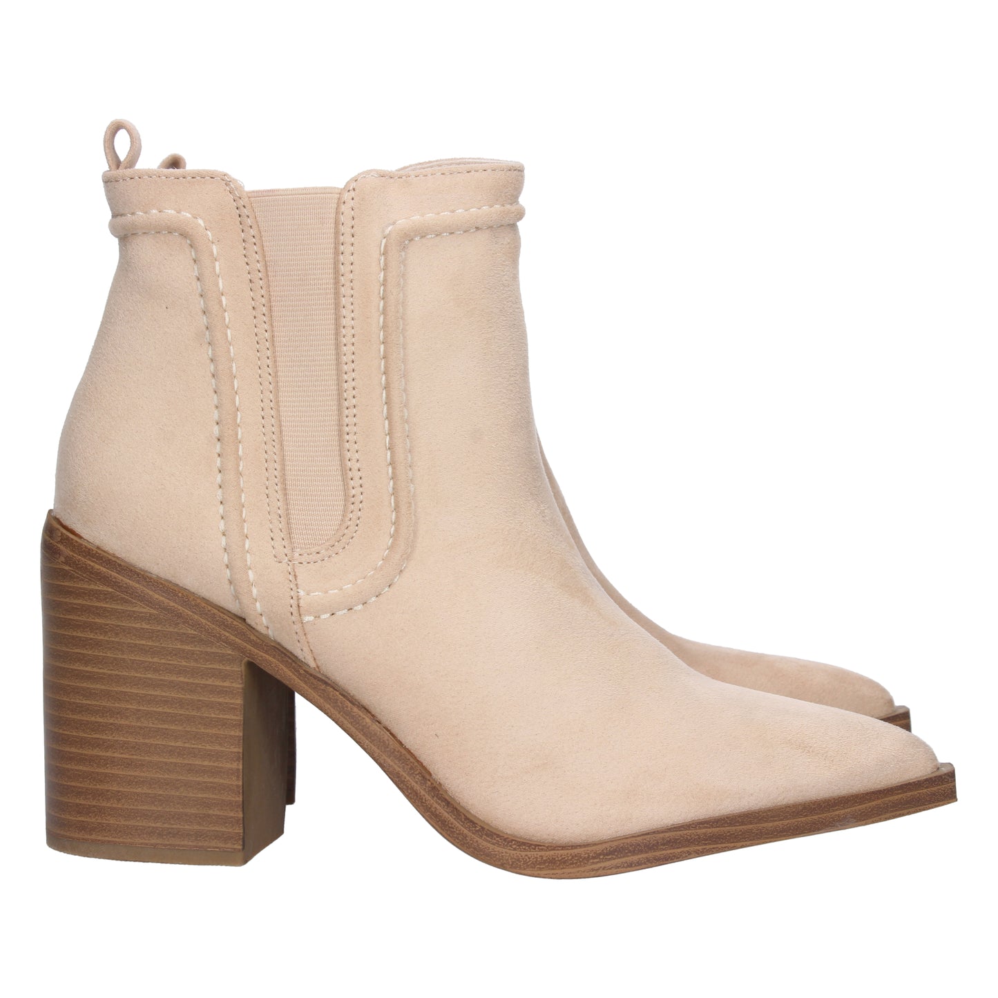 Botin de Tacon Ancho para Mujer Comodo