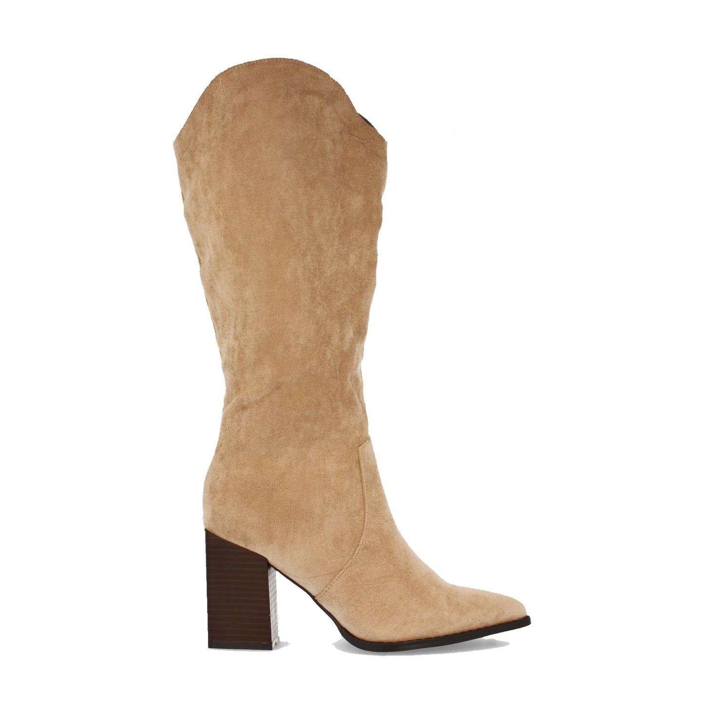 Bota de Mujer  con Tacón Alto Cuadrado  de Punta F