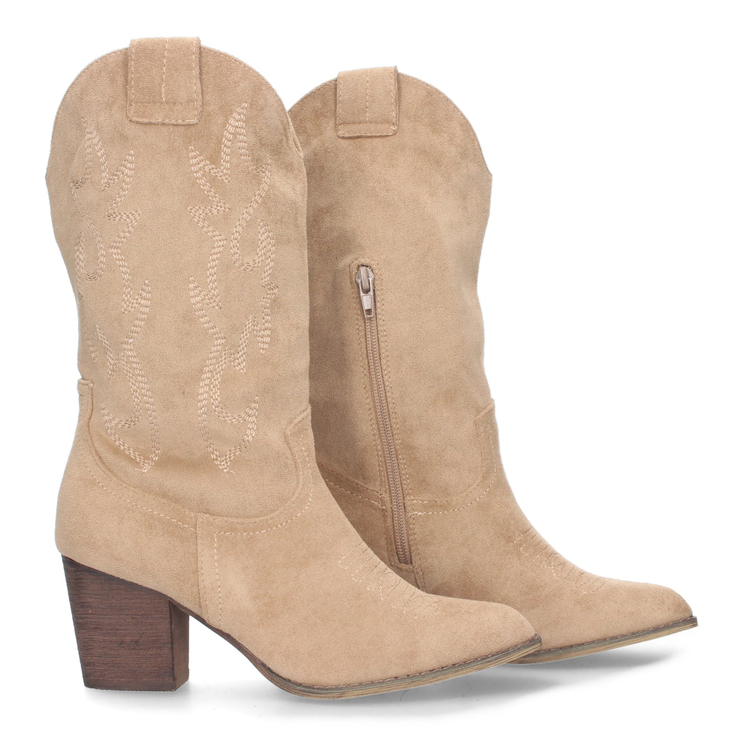 BotinCampero con tacón  cómodo  con Bor