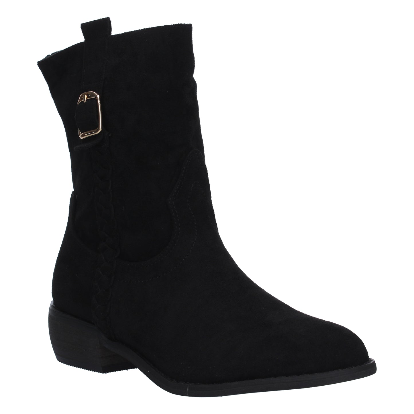 Botínpara mujer estampado liso trenza