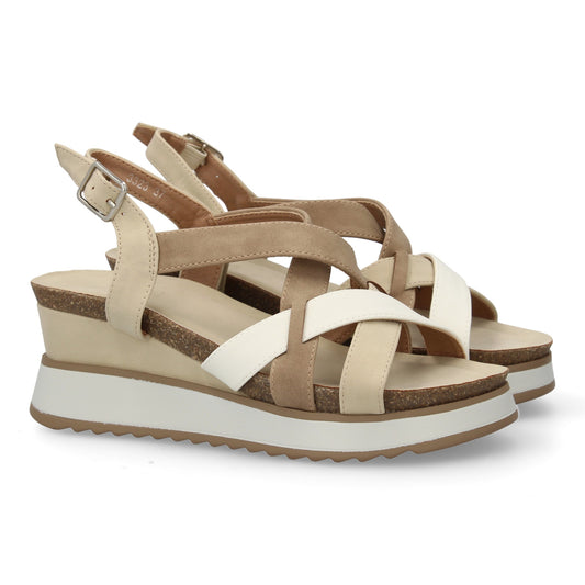 Sandalia de cuña para mujer  comodas y elegantes  diseño mod