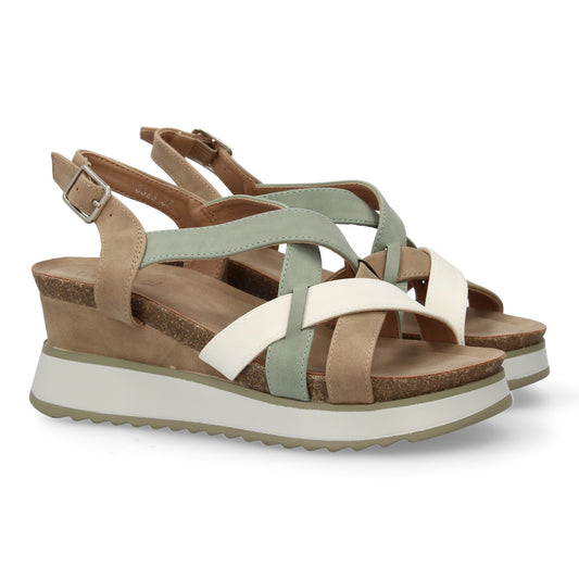 Sandalia de cuña para mujer  comodas y elegantes  diseño mod