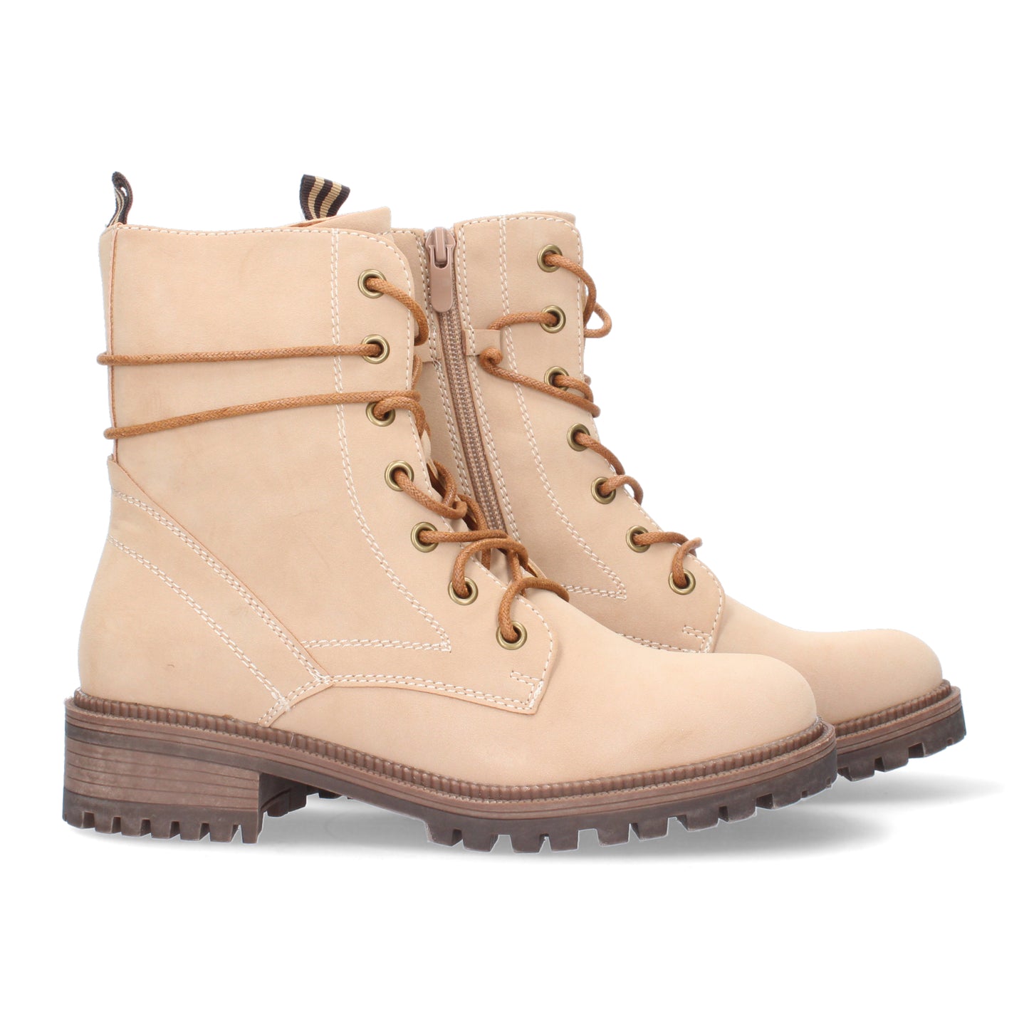 Botínde tacón para mujer cierre de cre