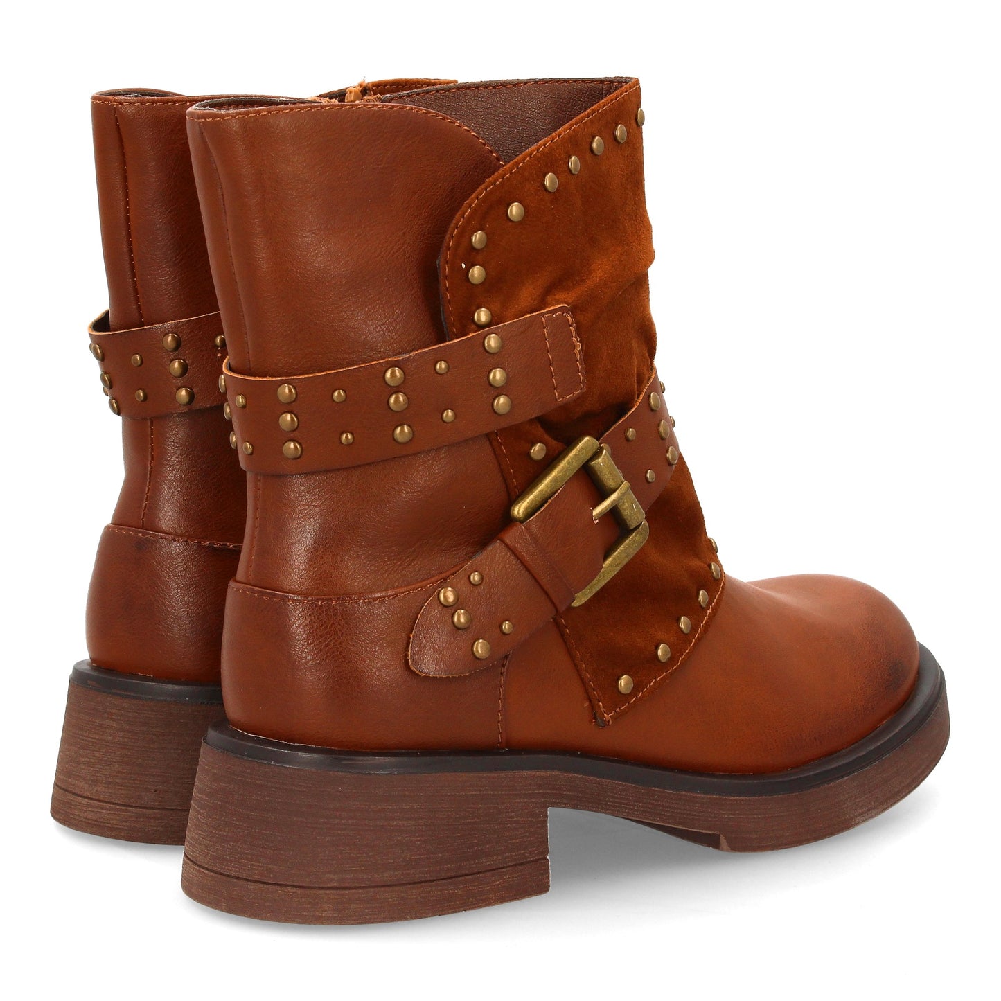 Bota de mujer estilo biker con diseño robusto y urbano perfecta para desta