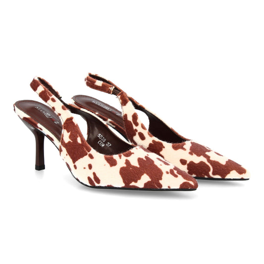 Zapato de tacón para mujer Diseño de punta fina y tacón delgado  tira trasera el