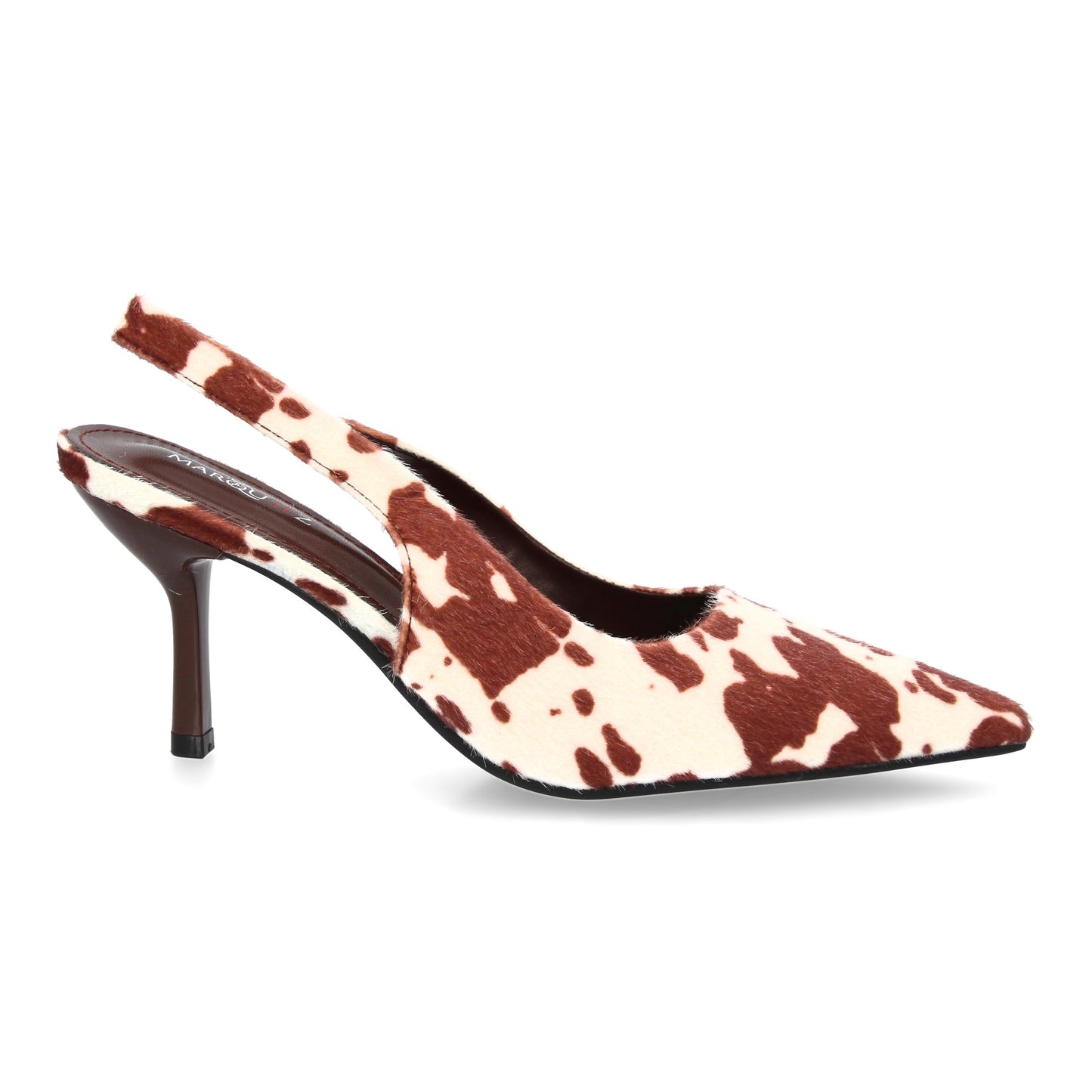 Zapato de tacón para mujer Diseño de punta fina y tacón delgado tira trasera el