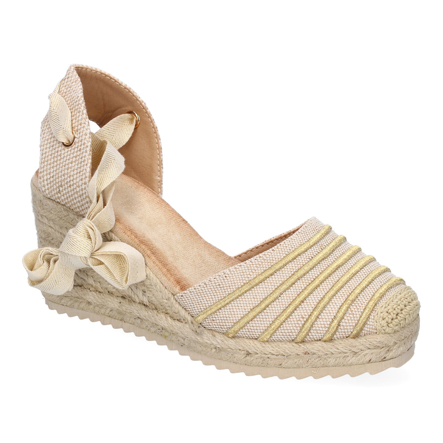 Sandalia de Mujer con cuña de Yute Comodas y Eleg