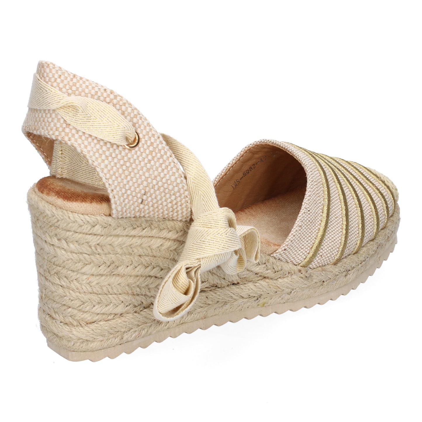 Sandalia de Mujer con cuña de Yute Comodas y Eleg