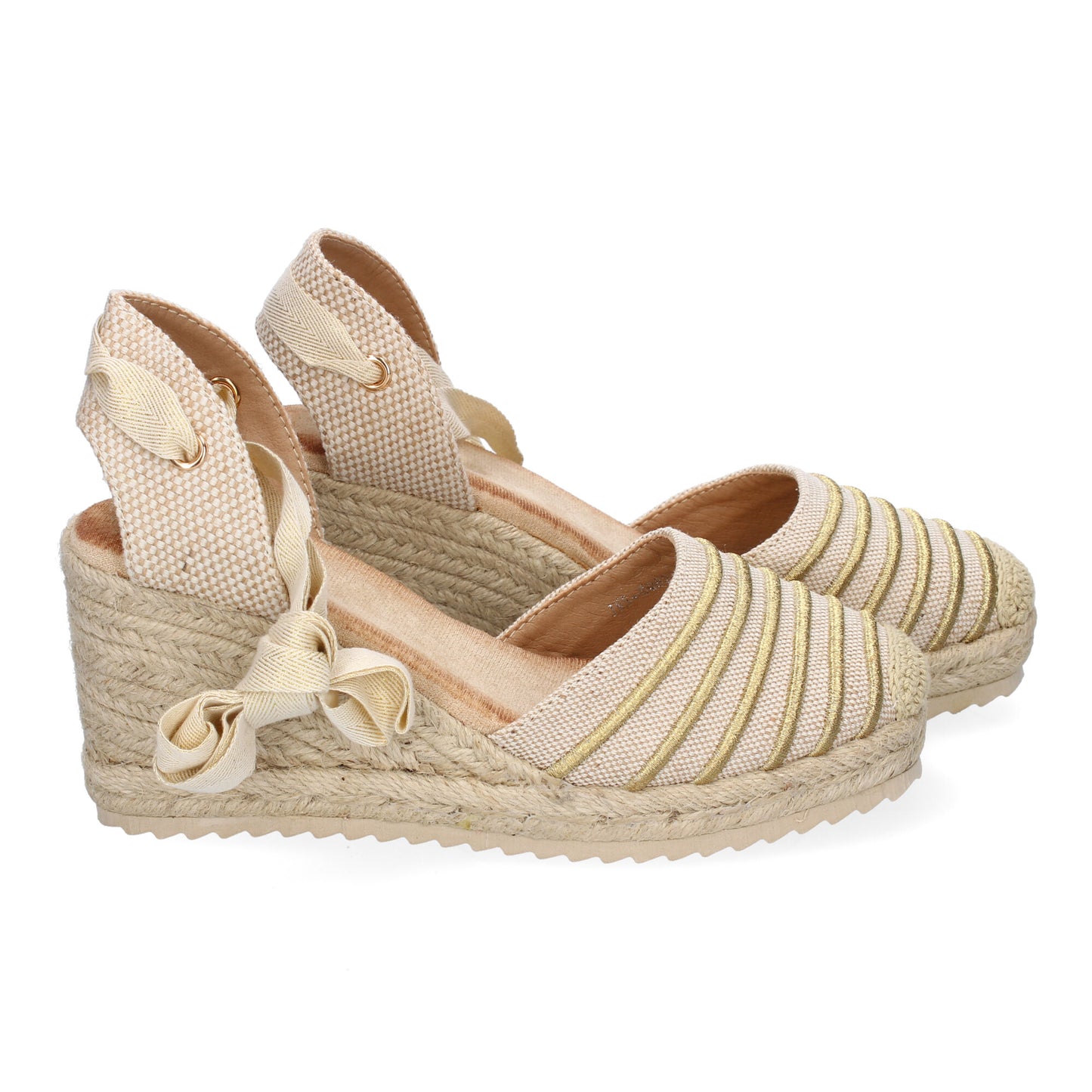 Sandalia de Mujer con cuña de Yute Comodas y Eleg