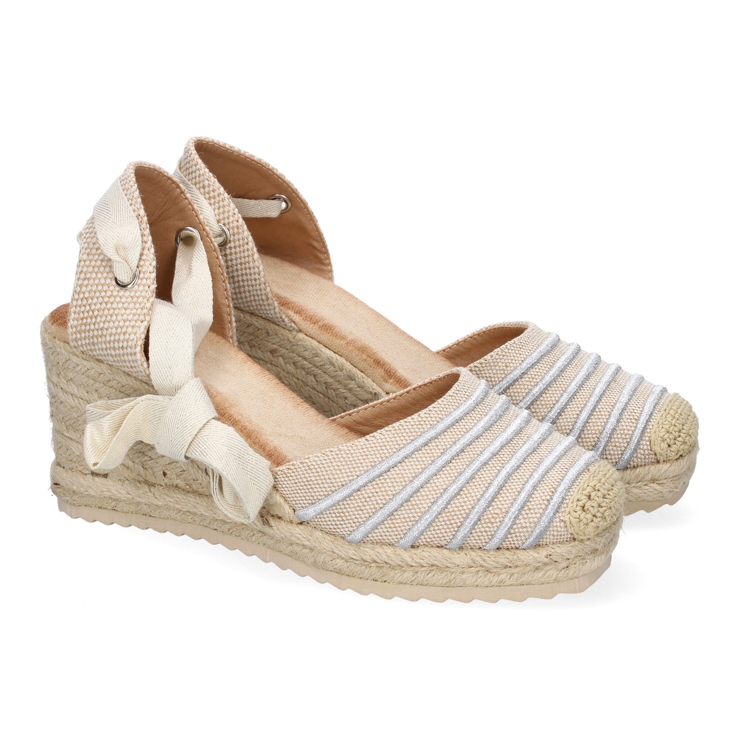 Sandalia de Mujer con cuña de Yute Comodas y Eleg