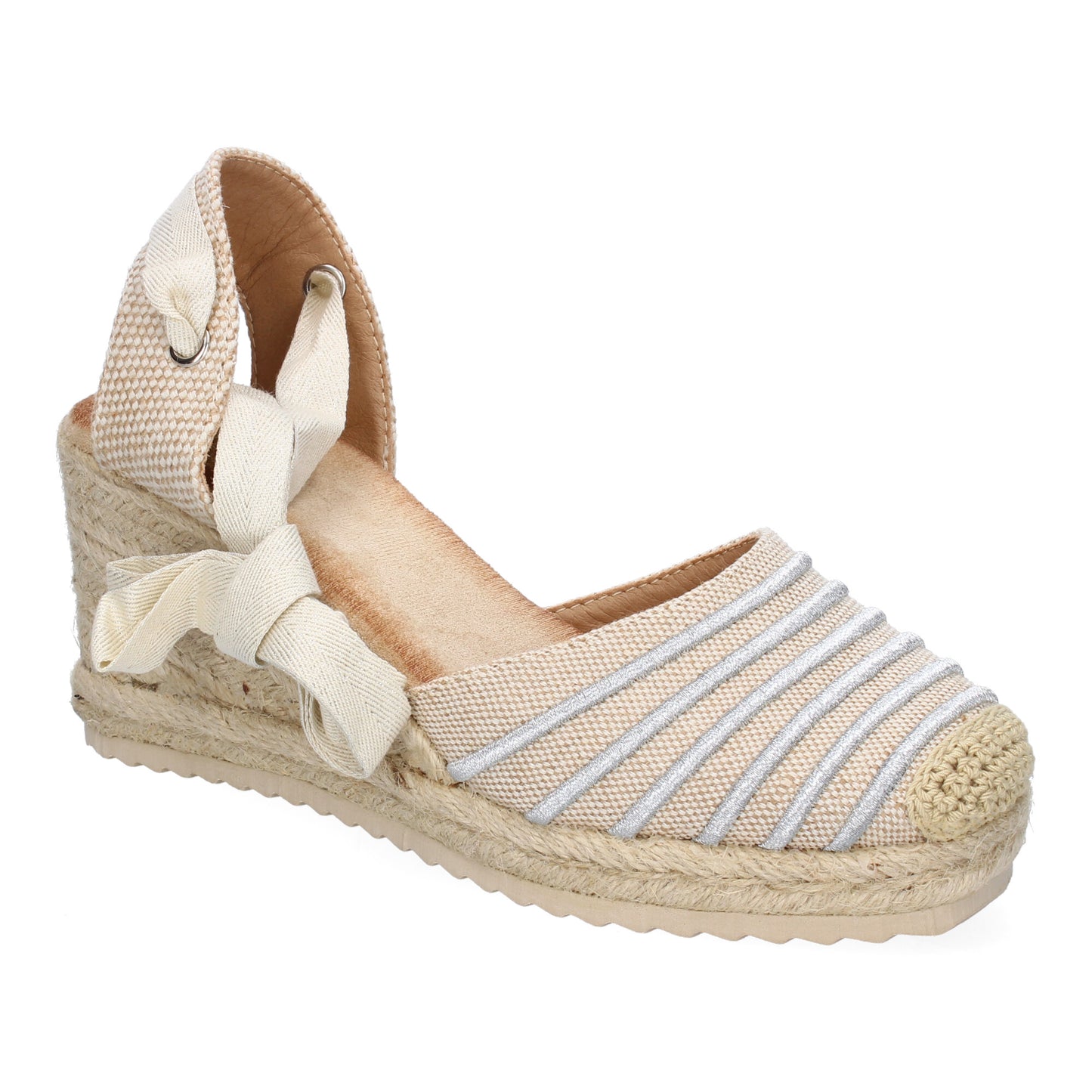 Sandalia de Mujer con cuña de Yute Comodas y Eleg