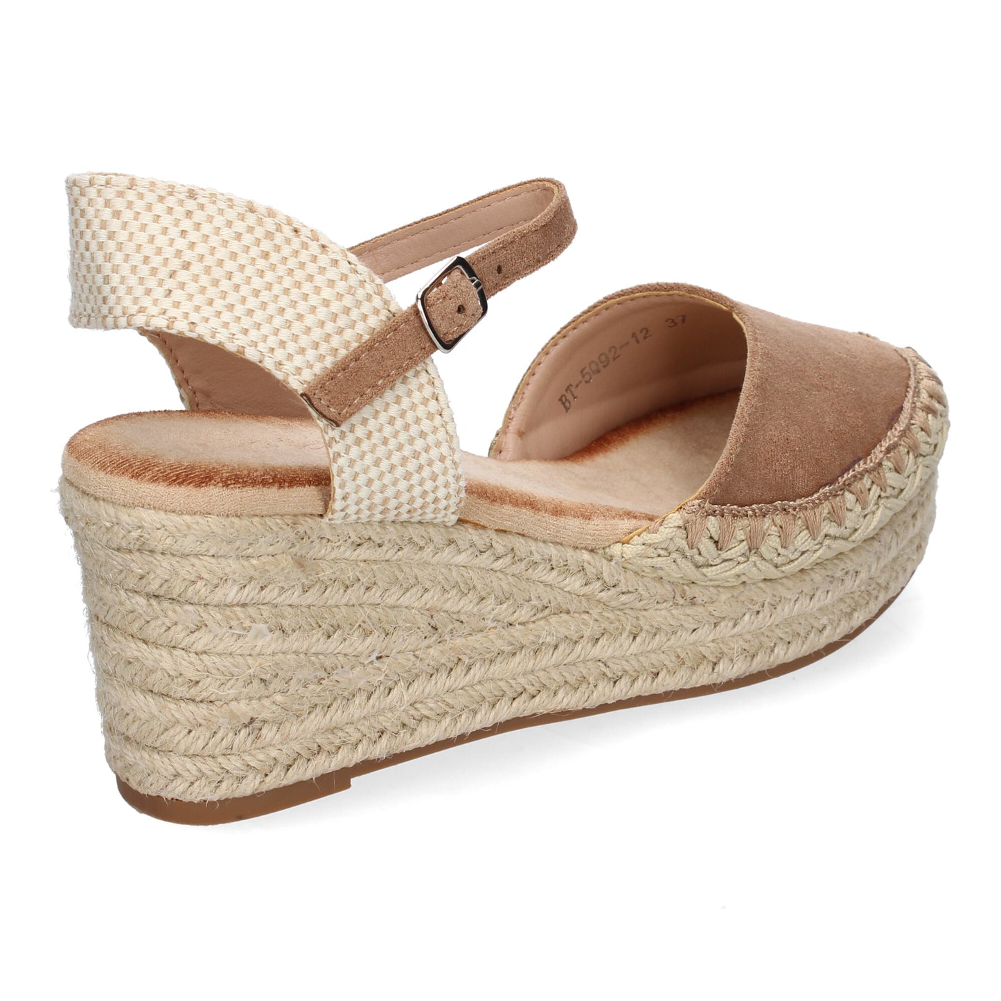 Sandalia de cuña de Yute para Mujer Comodas y Ele