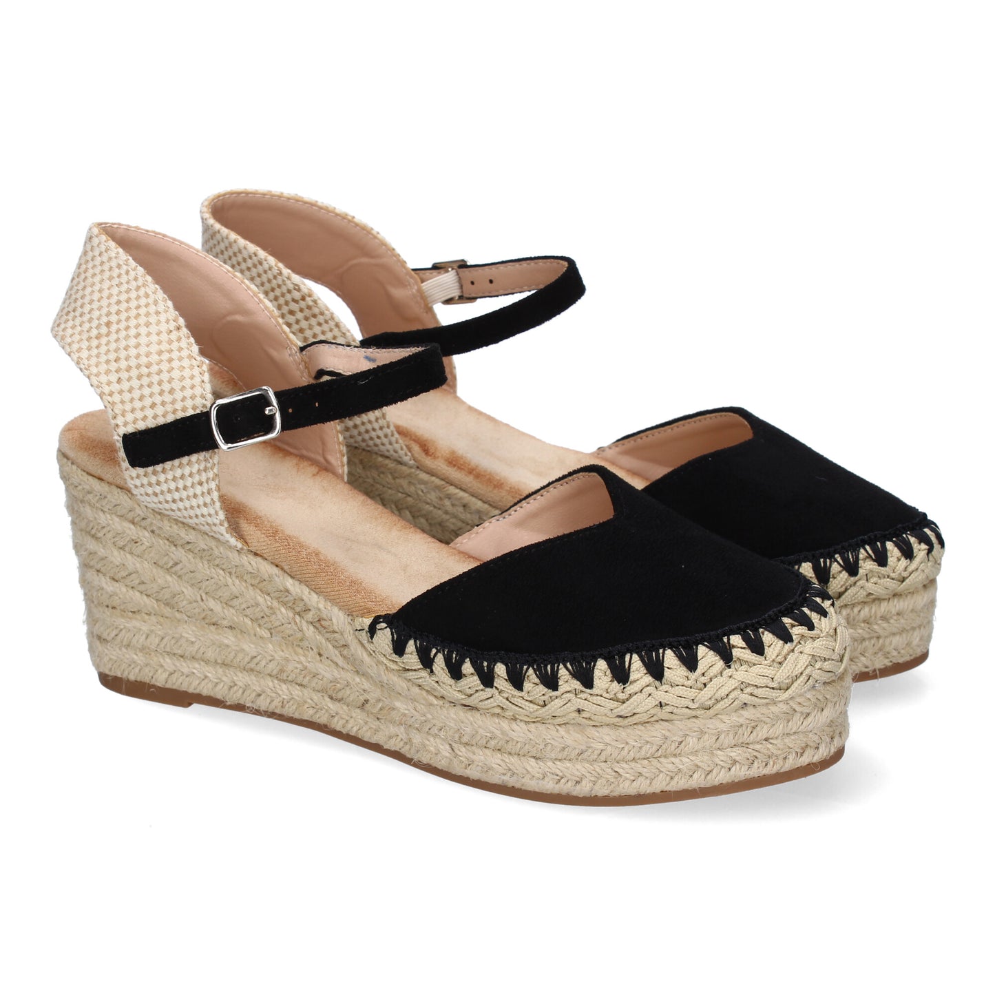 Sandalia de cuña de Yute para Mujer Comodas y Ele