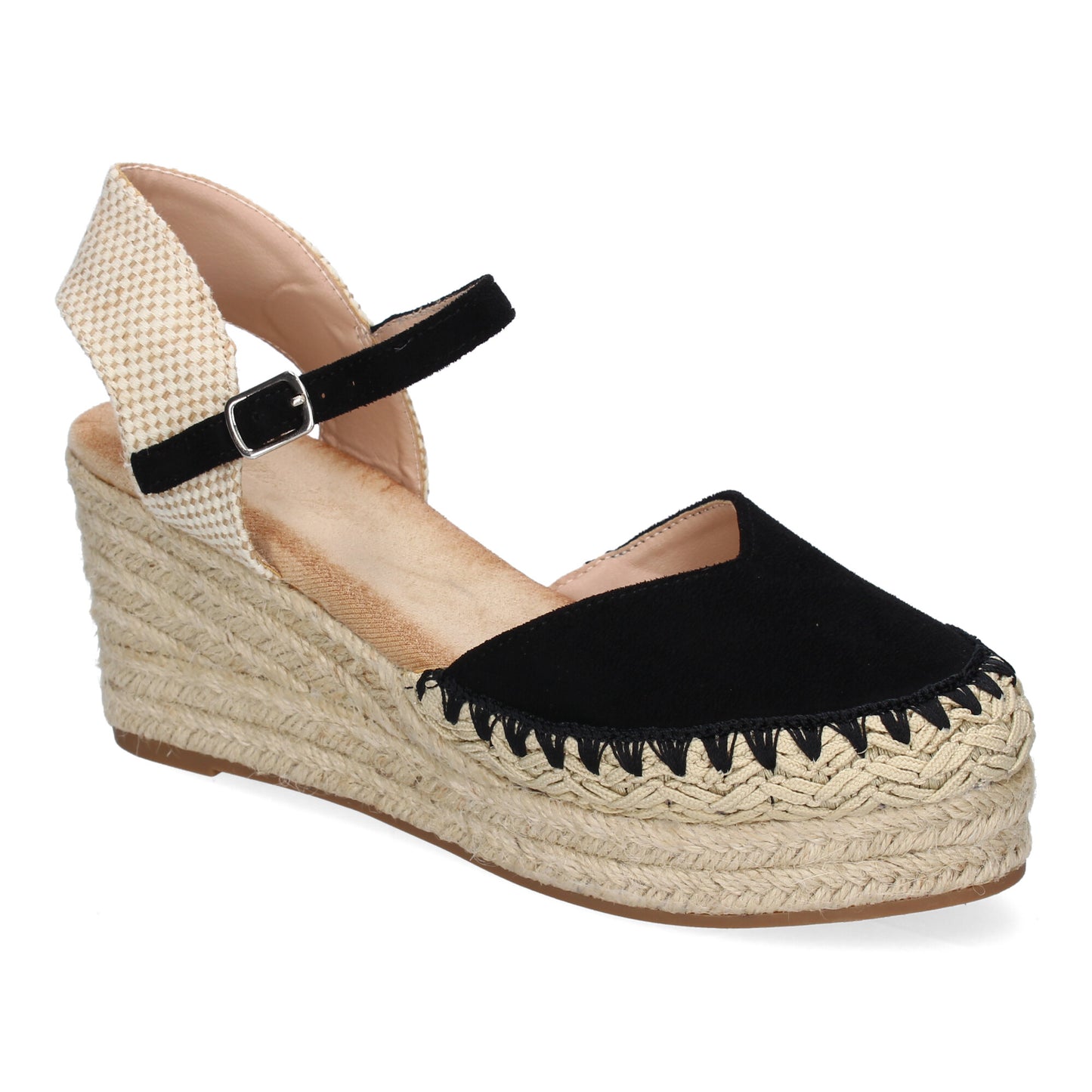 Sandalia de cuña de Yute para Mujer Comodas y Ele