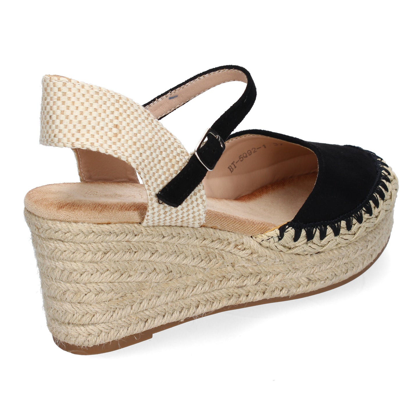 Sandalia de cuña de Yute para Mujer Comodas y Ele