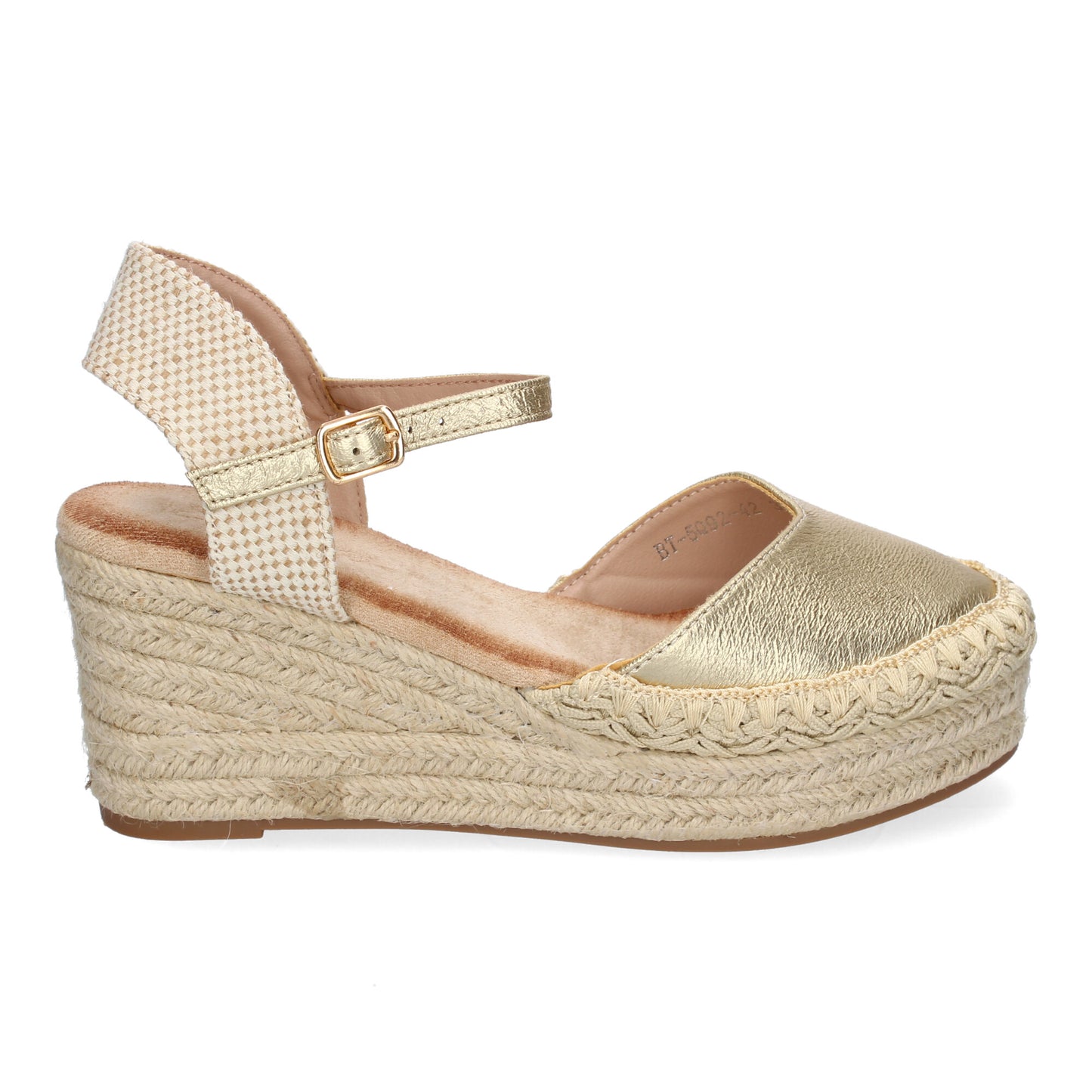 Sandalia de cuña de Yute para Mujer Comodas y Ele