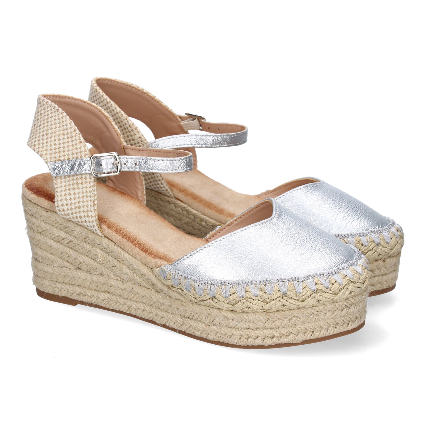 Sandalia de cuña de Yute para Mujer Comodas y Ele