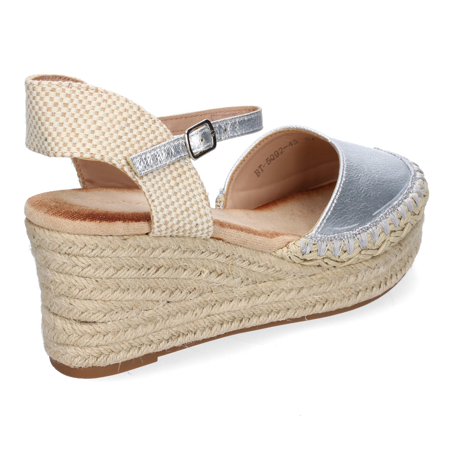 Sandalia de cuña de Yute para Mujer Comodas y Ele