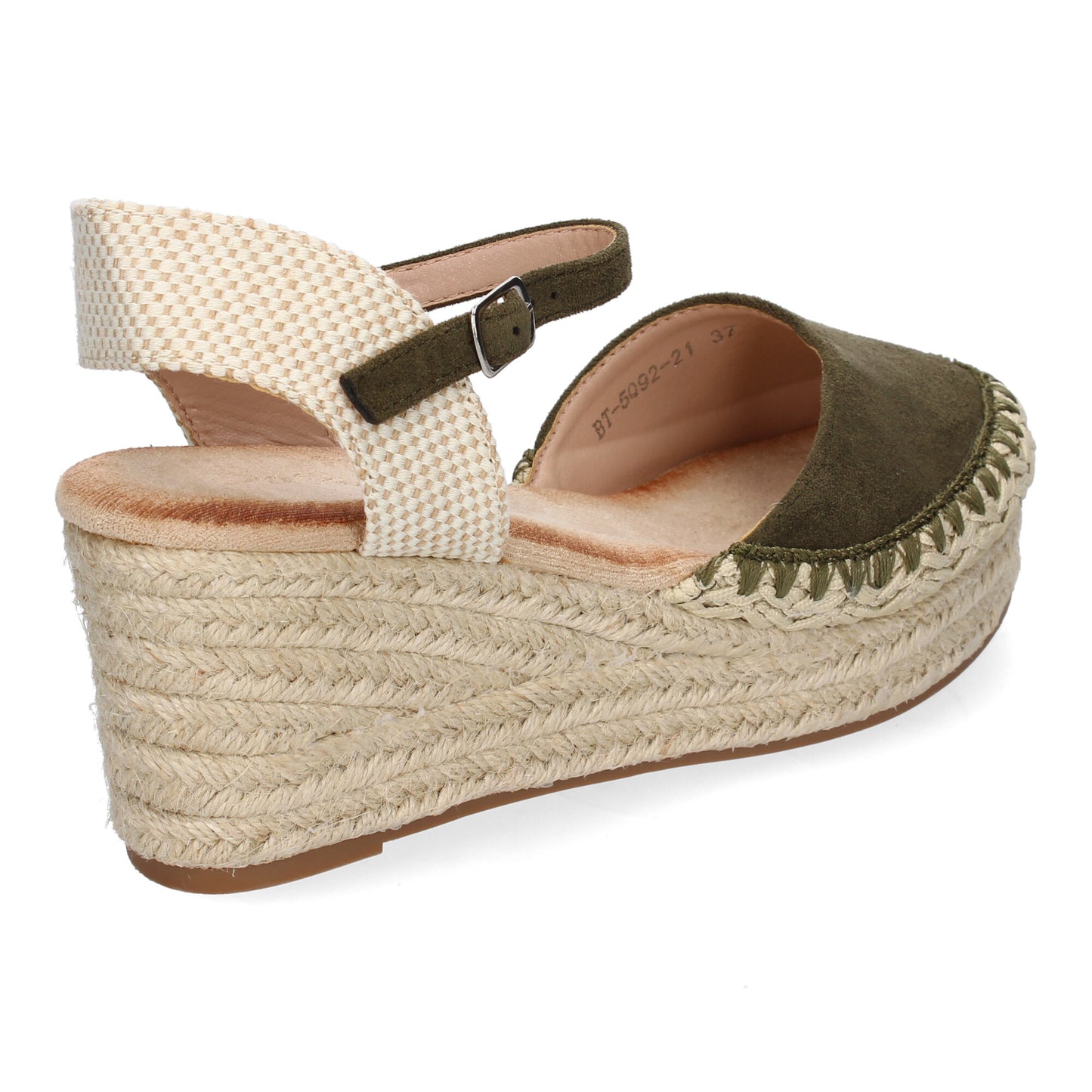 Sandalia de cuña de Yute para Mujer Comodas y Ele