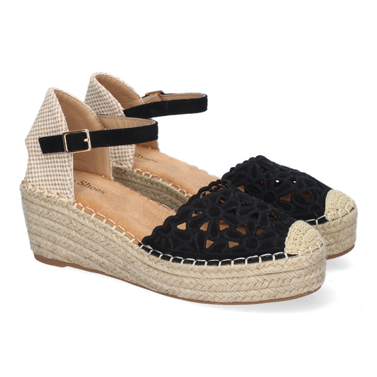 Sandalia de cuña de Yute para Mujer  Comodas y Ele