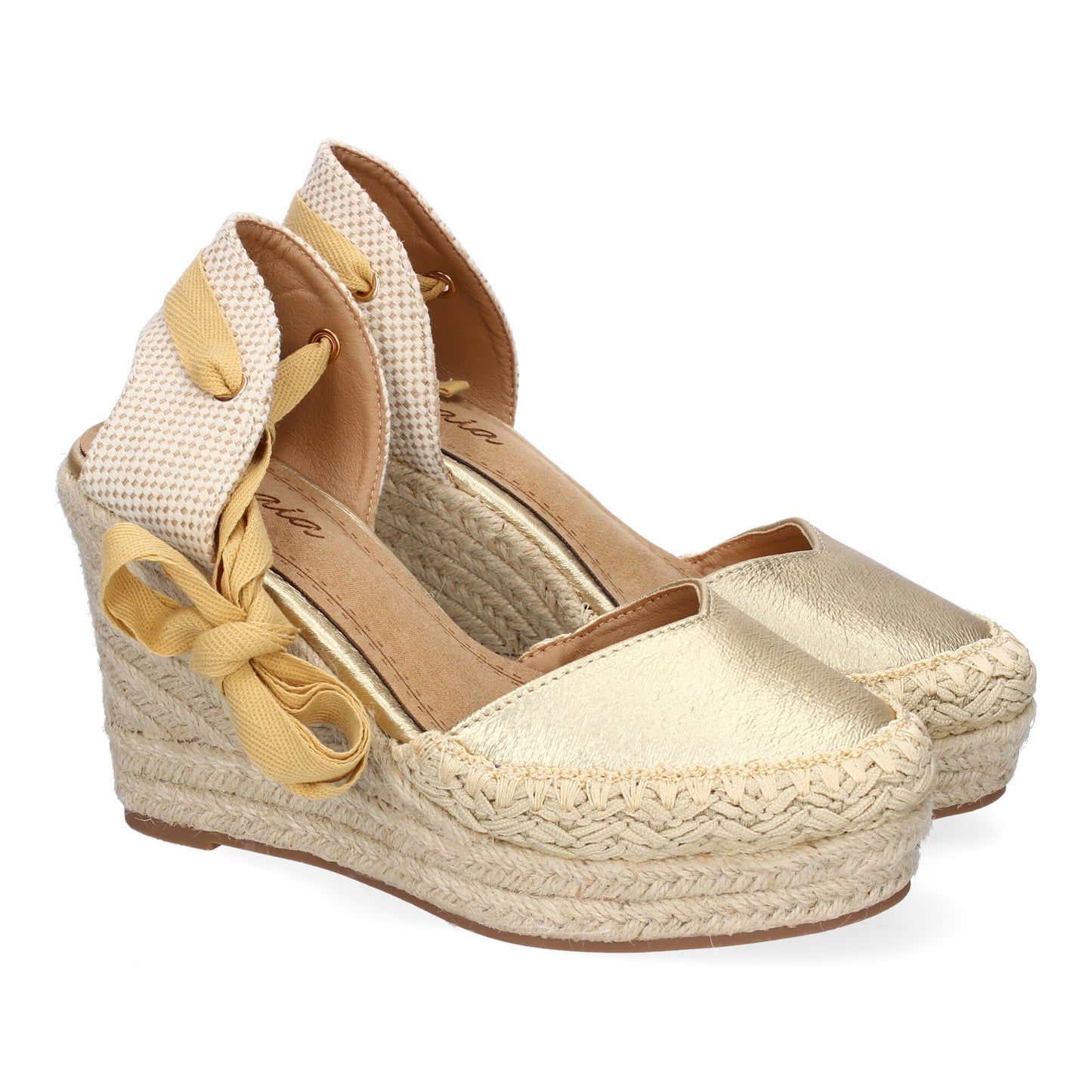 Sandalia de Mujer con cuña de Yute Comodas y Eleg