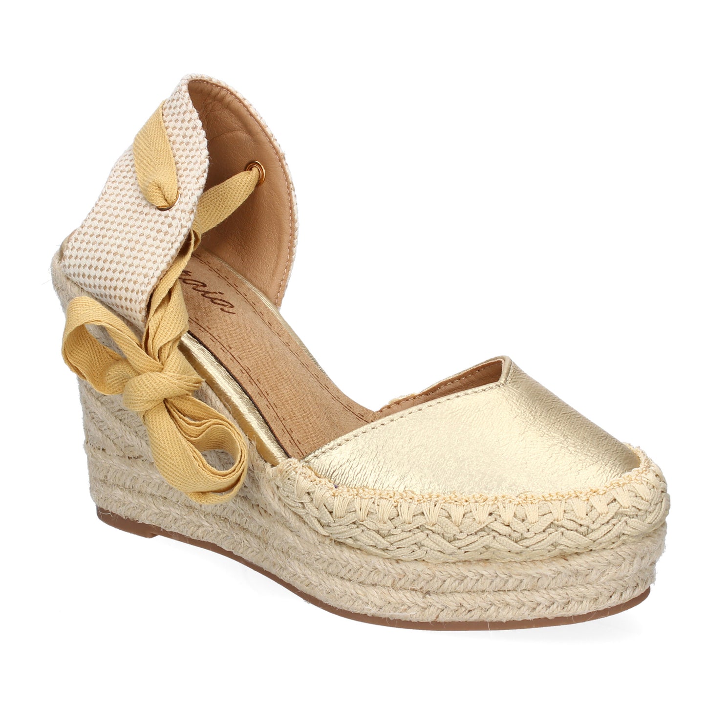 Sandalia de Mujer con cuña de Yute Comodas y Eleg
