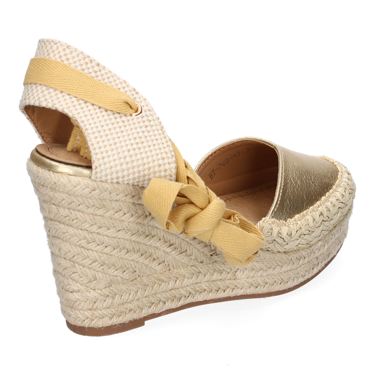 Sandalia de Mujer con cuña de Yute Comodas y Eleg