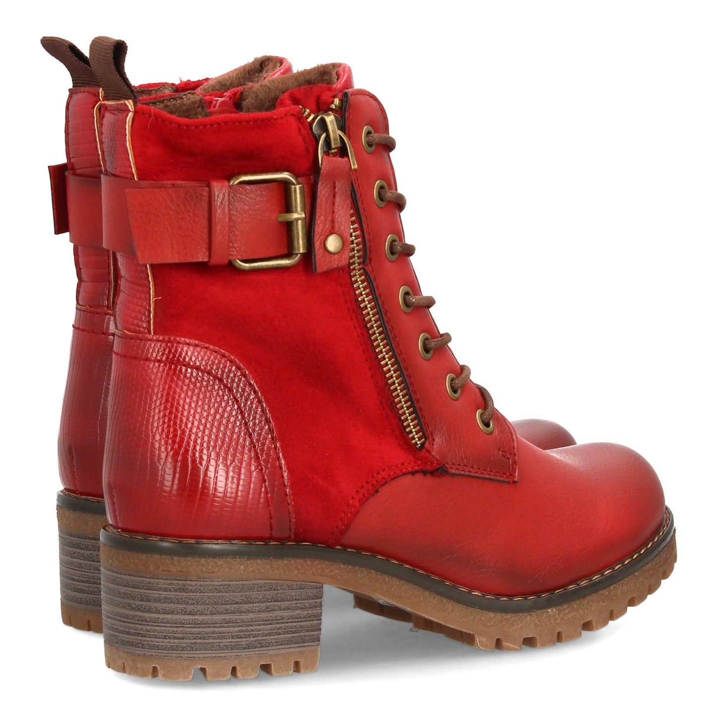 Bota para mujer con diseño robusto y funcional perfecta para el día a día.