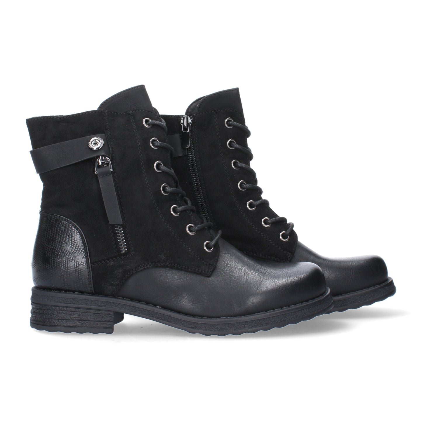 Botínde tacón para mujer cierre de cre