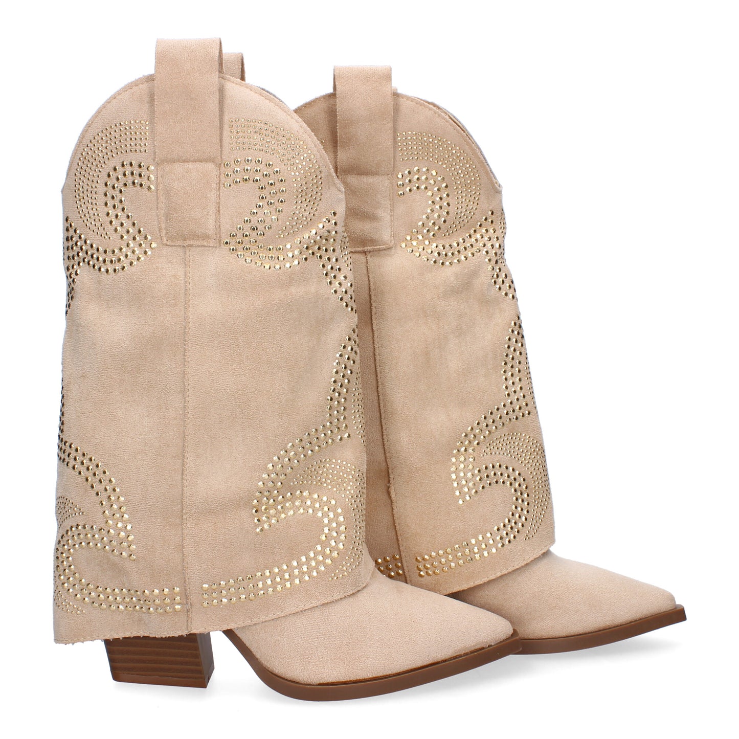 Botines de tacón para Mujer  Estilo Cowboy Polaina