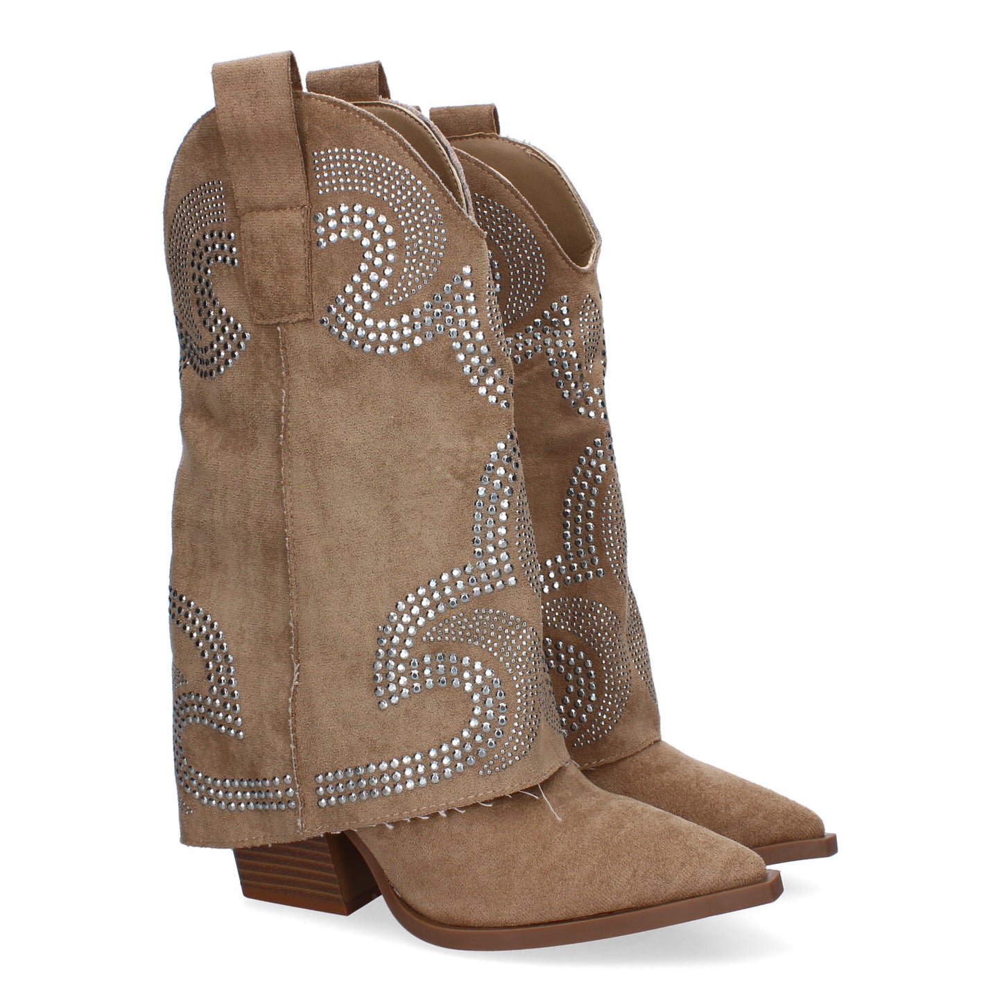 Botines de tacón para Mujer  Estilo Cowboy Polaina