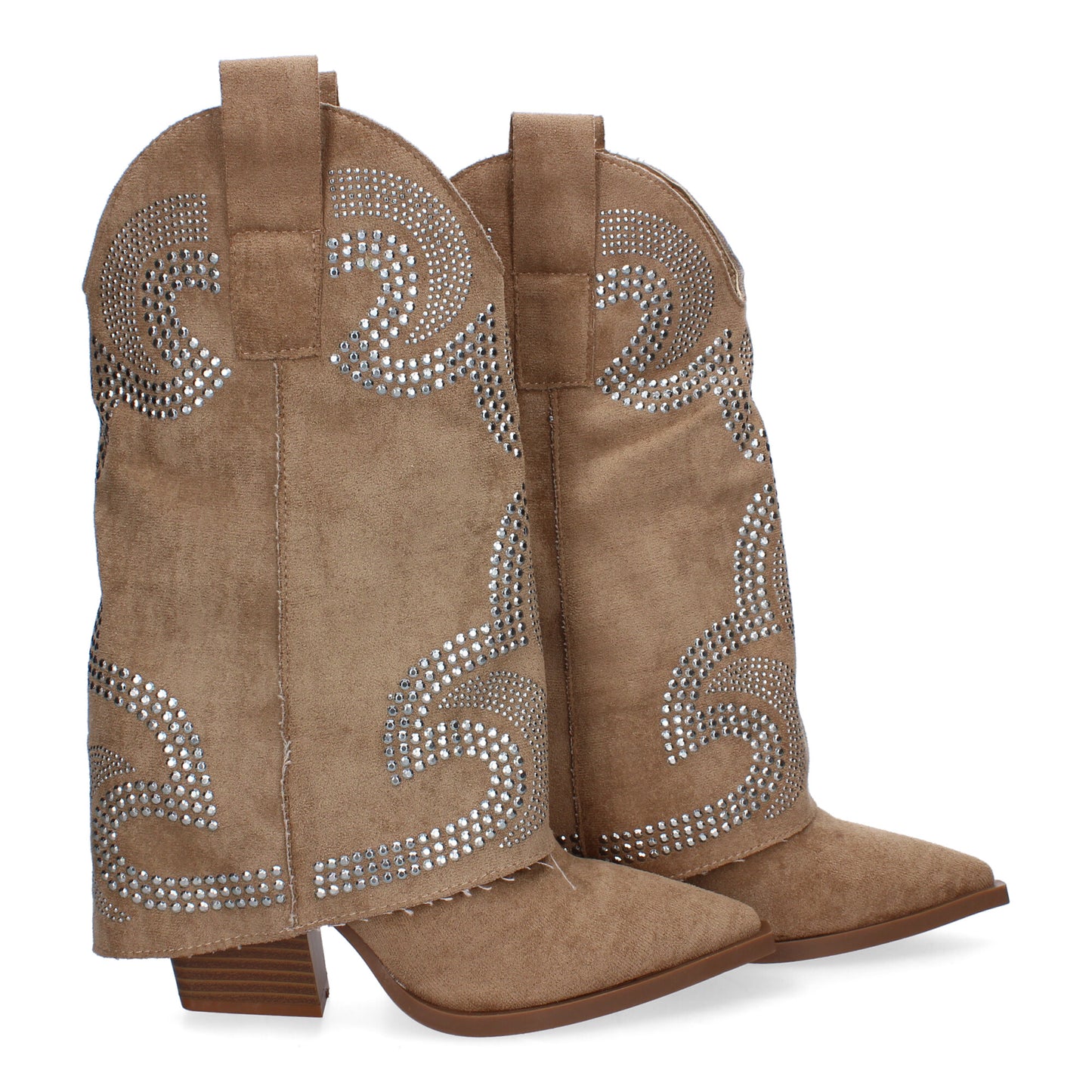 Botines de tacón para Mujer  Estilo Cowboy Polaina