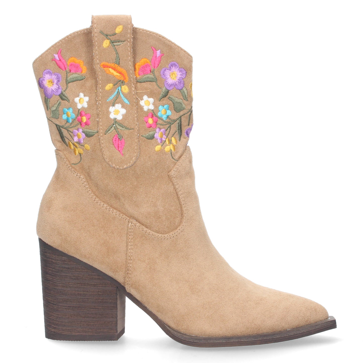 Botin de tacon comodo para mujer con est