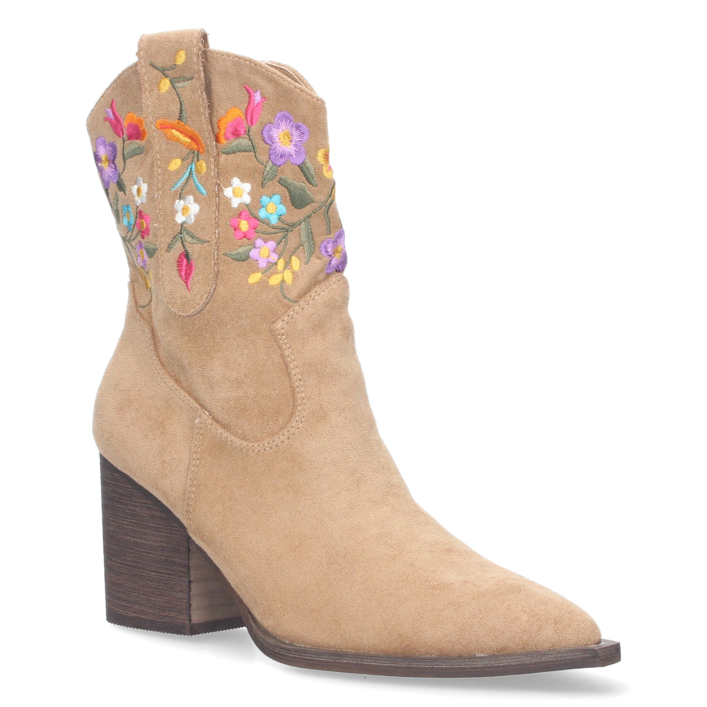 Botin de tacon comodo para mujer con est