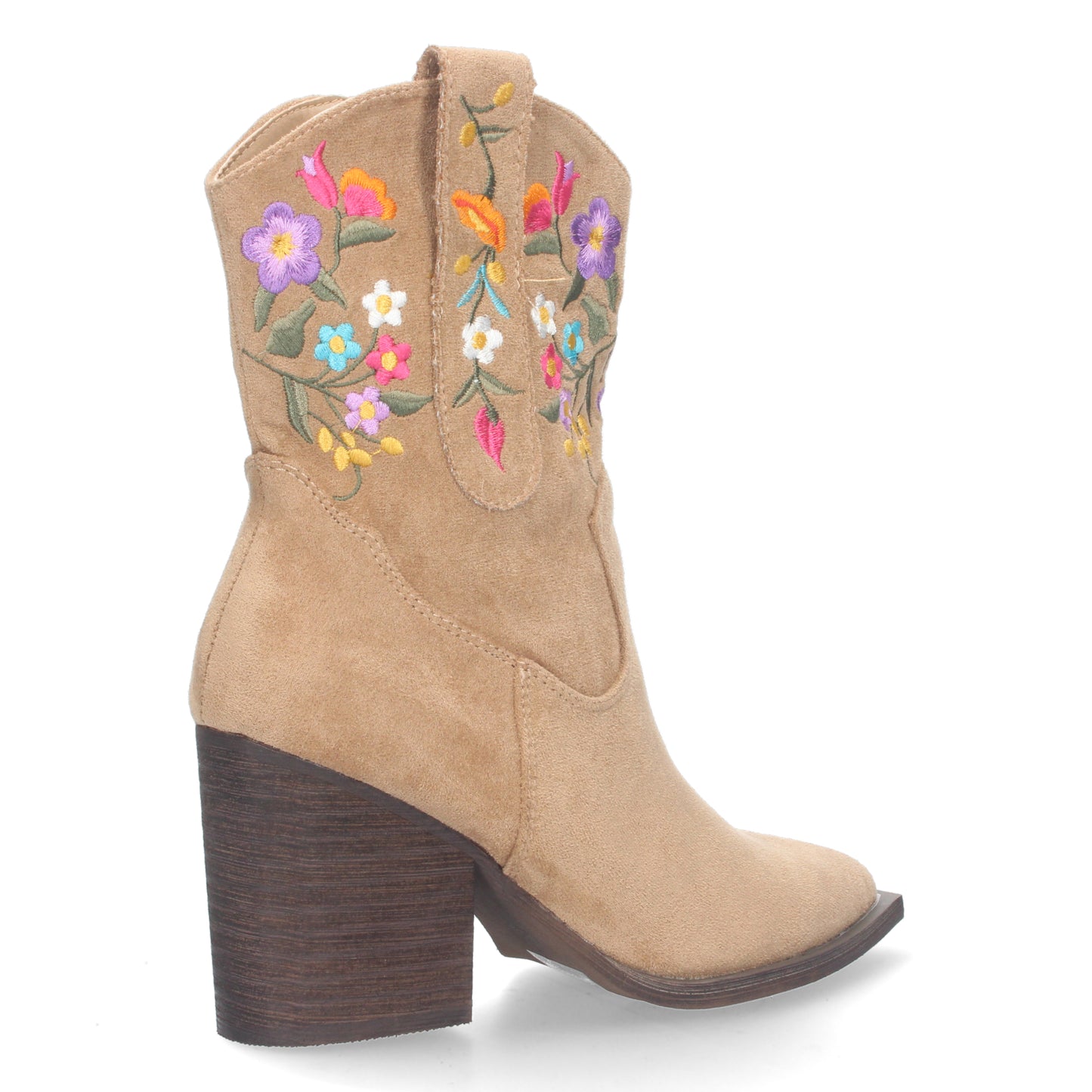 Botin de tacon comodo para mujer con est