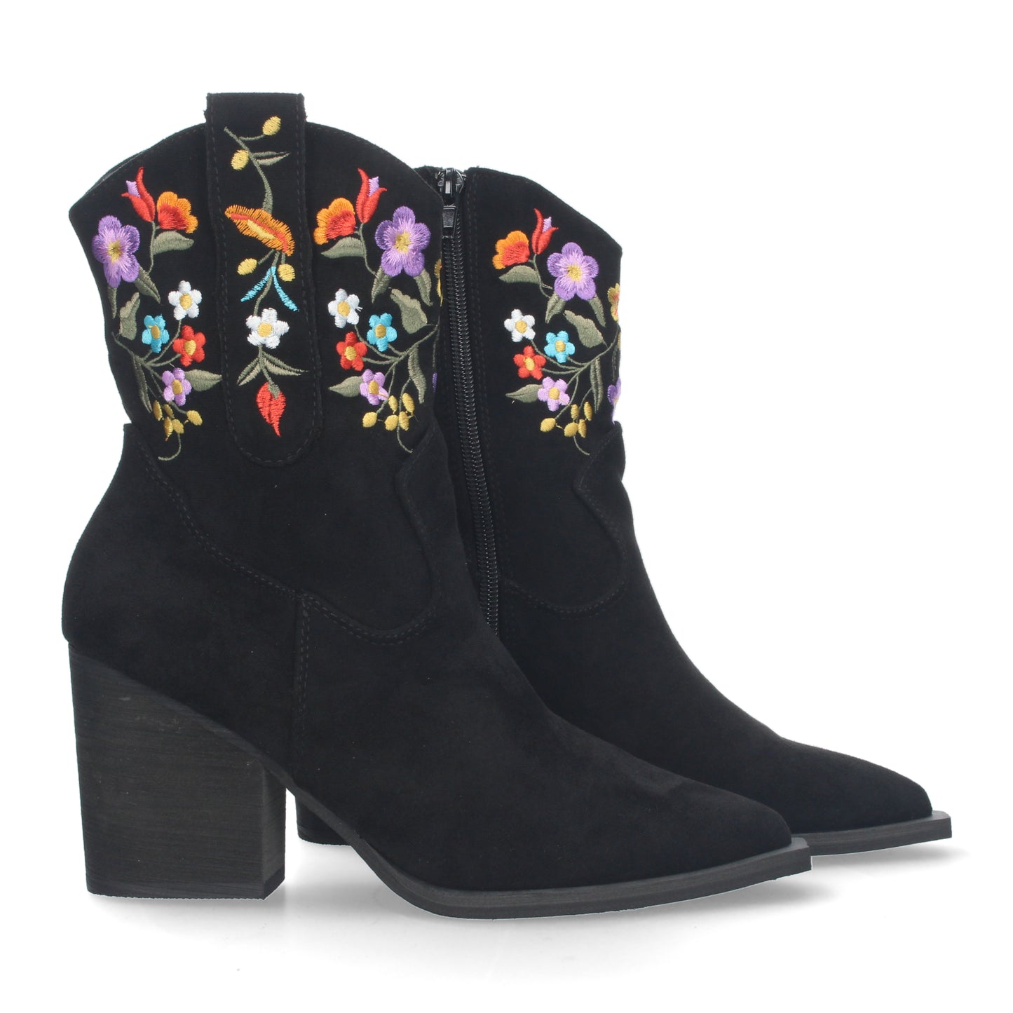 Botin de tacon comodo para mujer con est