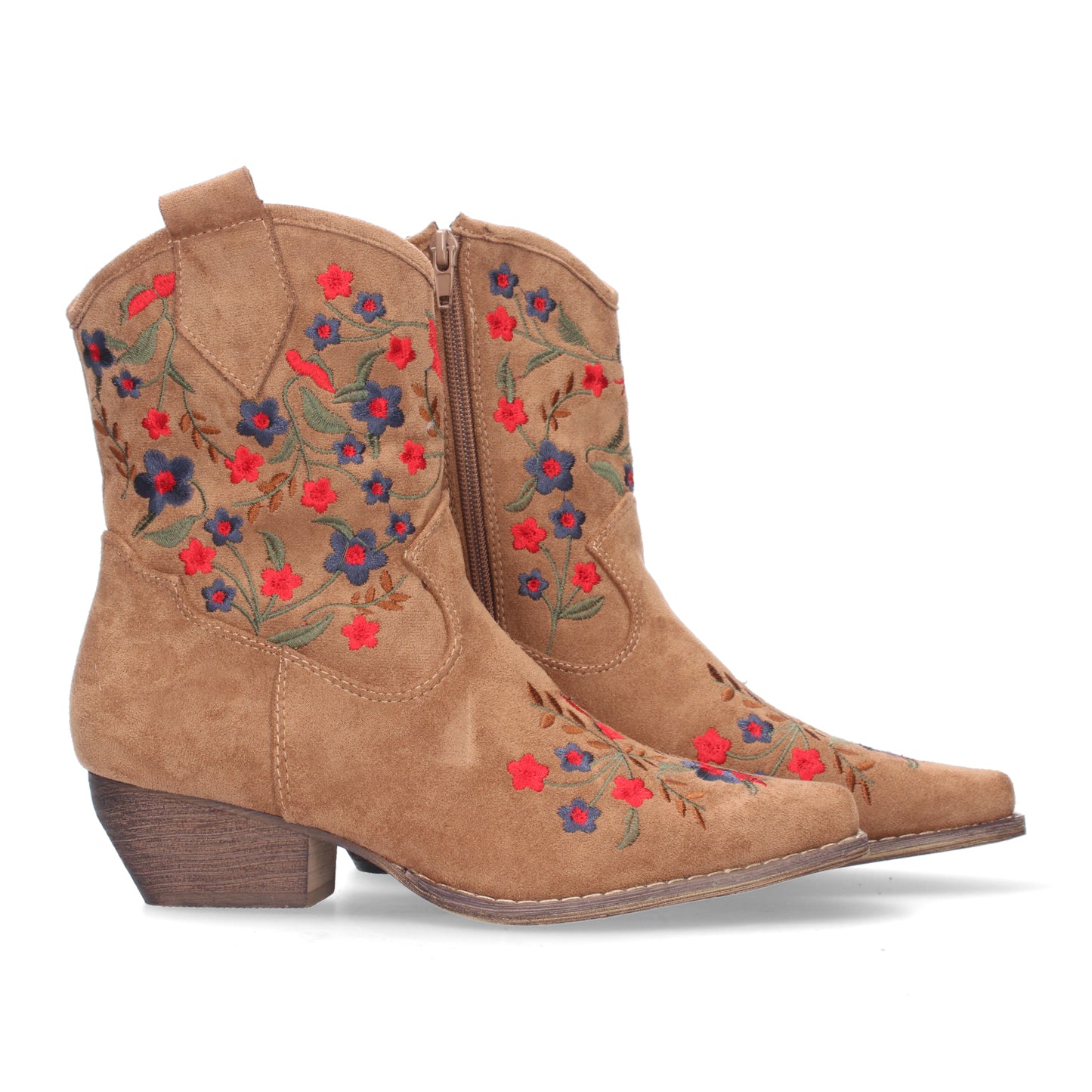 Botin de tacon comodo para mujer con est