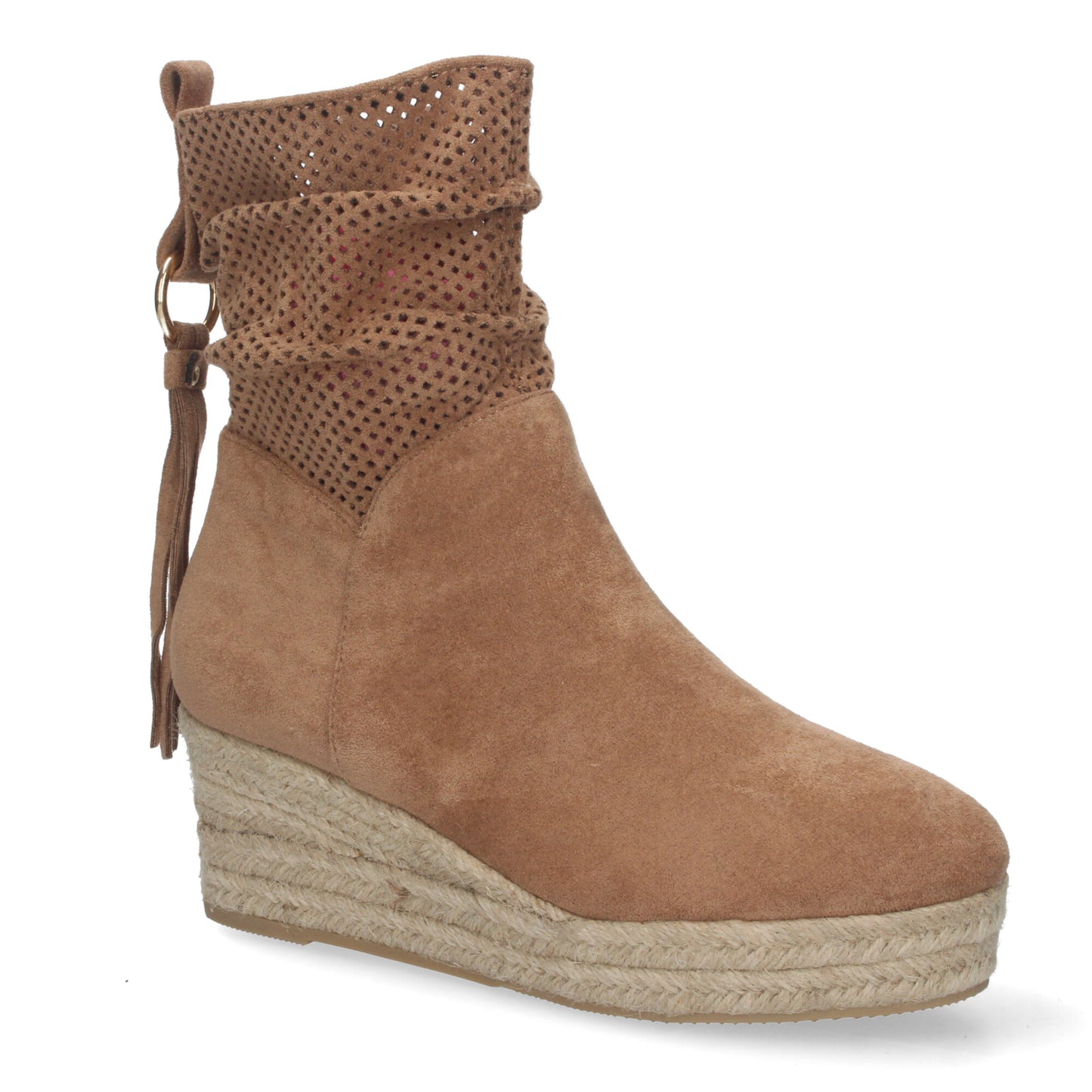Botines con Cuña de Yute para Mujer. C�m