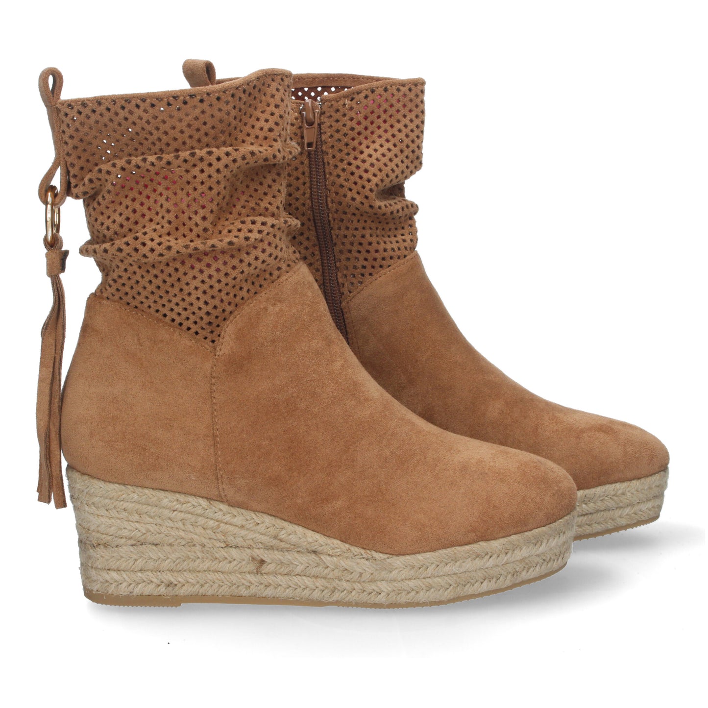 Botines con Cuña de Yute para Mujer. C�m