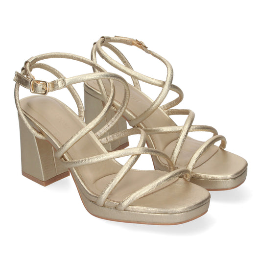 Sandalia de Tacon para Mujer  Comoda  con Tiras en