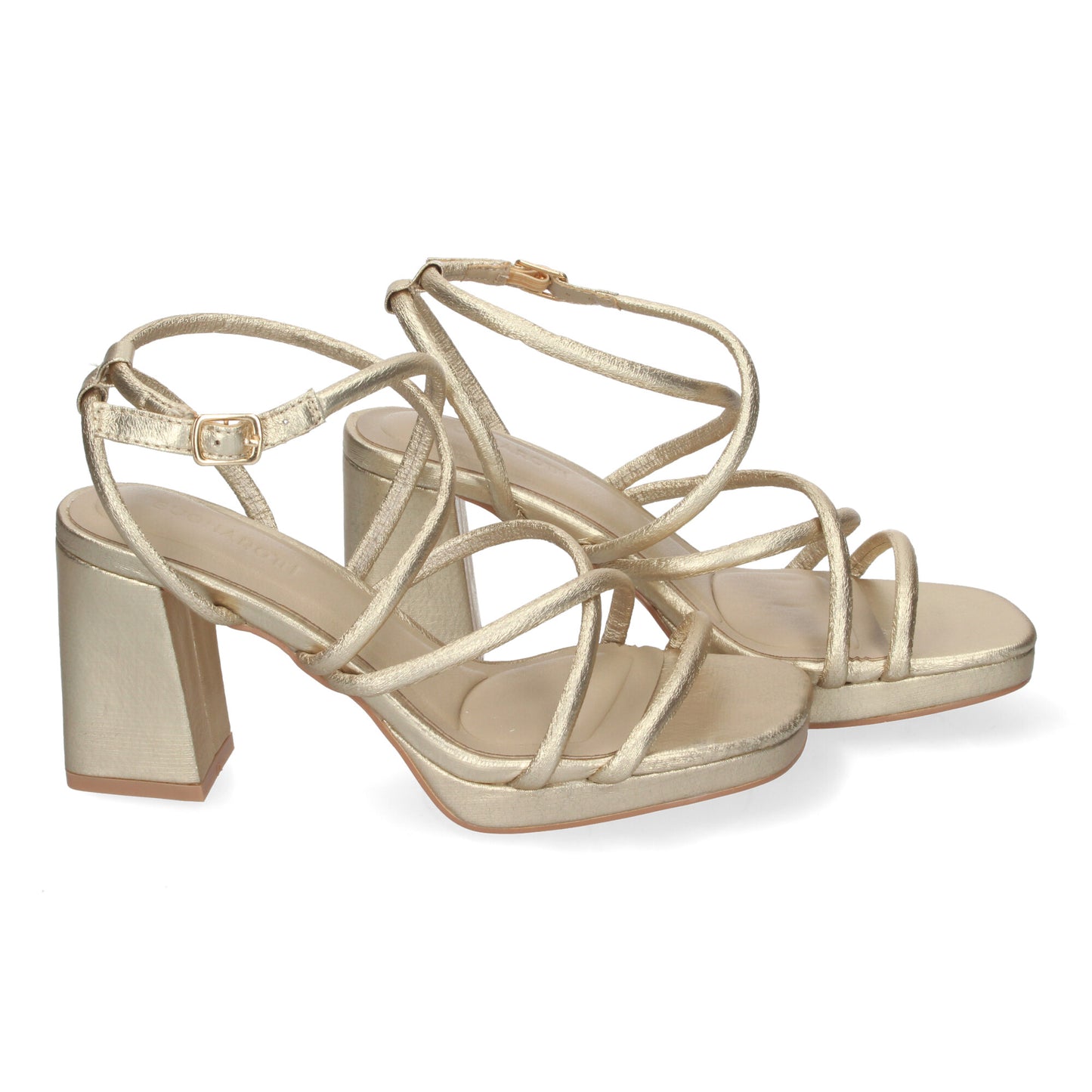 Sandalia de Tacon para Mujer  Comoda  con Tiras en